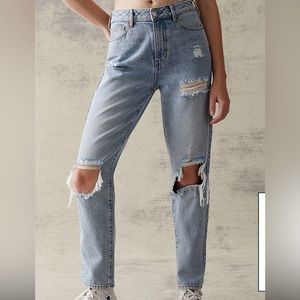 PacSun distressed mom jean